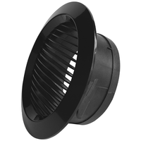Cache de ventilation intérieur réglable pour système CVC, diffuseur rond détachable en ABS, grille d'aération en plastique pour air frais