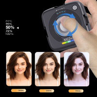 Lumière d'appoint M22 portable mini magnétique RGB à clip pour vidéo, vlog, caméra, téléphone, selfie, lumière de poche