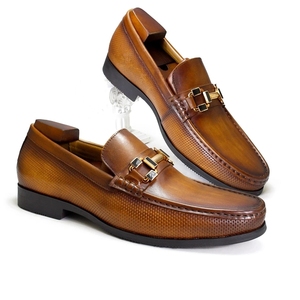 Scarpe da uomo in pelle con mocassino Penny di qualità Premium di lusso Slip On mocassino che guida scarpe da passeggio scarpe Casual di colore dipinte a mano - Product Image 1