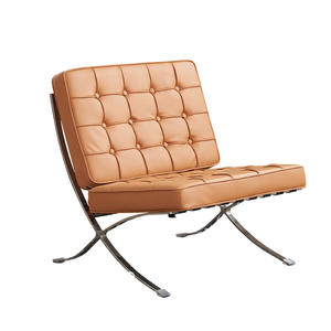 घरेलू बालकनी लिविंग रूम या बार अवकाश के लिए वास्तविक चमड़े में बार्सिलोना कुर्सी के लिए वास्तविक चमड़े में बार्सिलोना कुर्सी के लिए - Product Image 1