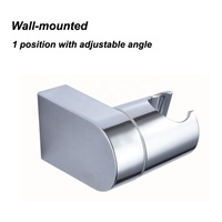 Barre de douche coulissante réglable en plastique ABS chromé avec design écologique, fixation murale pour salle de bain