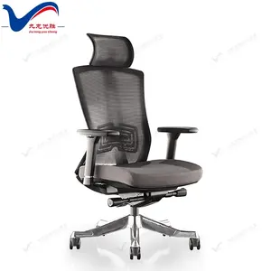 High Back Ergonomic Chair Height Adjustable Seat Chairs Office Black Mesh Adjustable Headrest/Armrest Executive Office Chair