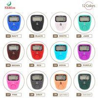 Compteur numérique de doigts 2026 SXH5136 en plastique avec lumières et sons, compteur de golf LED Tasbeeh pour musulmans
