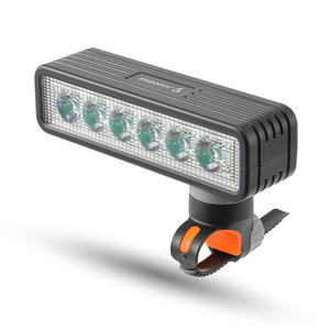 ไฟจักรยาน Johorse พร้อมแตร 500 ลูเมน 6 LED กันน้ำ IP4 ควบคุมด้วยปุ่มและสายไฟ สำหรับขี่กลางคืน - Product Image 2