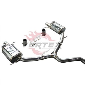 Système d'échappement Catback Vortex High Performance Valvetronic en acier inoxydable poli miroir 1,5 mm pour Volkswagen CC 2019 avec télécommande - Product Image 2