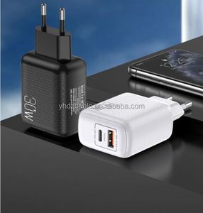 30W <b>USB</b> <b>C</b> PD Fast Charger <b>USB</b> A+<b>Type</b> <b>C</b> Dual Port Charging Block Travel Wall Charger QC3.0 Smartphone Charger 3A Output OEM Logo - Product Image 5