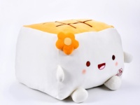 Peluche Tofu Unisexe 40 cm, Grande et Mignonne, Douce, pour Canapé, Lit et Voiture, Anti-stress, en Coton PP et Polyester Lavé, Cadeau d'Anniversaire