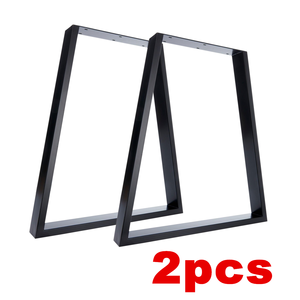 Taplak Meja Makan, Bentuk Trapezoid Fashion Meja Kopi Dukungan Logam Persegi Tabung Bingkai Kaki untuk Meja Makan - Product Image 3