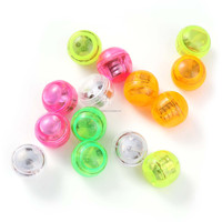 Beliebtes Kinder-Mini-Leuchtball-Spielzeug mit Zwei LEDs, LED-Blitzlicht, Batteriebetrieben, Vibrationsschalter, Mehrfarbig, Weihnachten