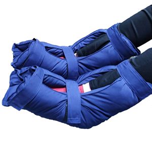 Fundas para pies para personas mayores y discapacitadas, protector de pies médico de algodón azul de talla única, soporte para las articulaciones - Product Image 1
