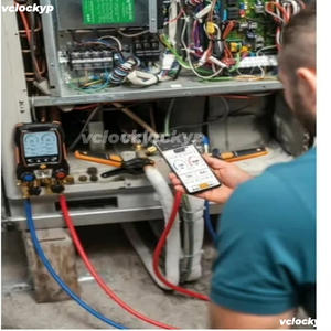 Testo 557s : Manomètre numérique de réfrigérant avec Bluetooth et bloc de vannes quatre voies (réfrigérant électronique) - Product Image 5