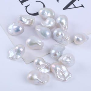 Perles d'eau douce blanches et roses de forme baroque de 13 à 16 mm, Zhuji Natural, source de perles en vrac, fabricant en gros - Product Image 4