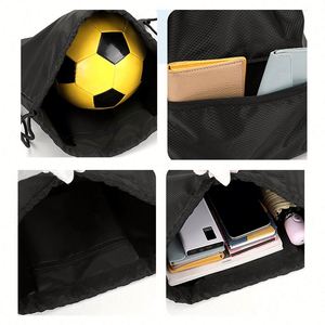 Custom Logo Student Sports Simple <b>Backpack</b> Waterproof Marathon Event Basketball Football Pouch Gift Drawstring Bag <b>Backpack</b> - Product Image 3