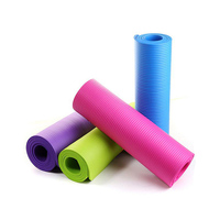 Tapis de yoga en PVC NBR avec sangle de transport pour le yoga, le pilates et l'entraînement au sol à la maison et au gymnase