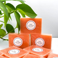 Savon pour le visage à l'acide kojique fait à la main, naturel à base de plantes, anti-acné, atténue les cicatrices, les taches brunes, éclaircit la peau