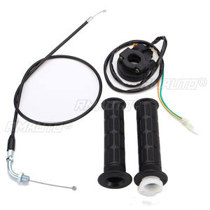 Poignées de guidon de moto avec câble d'accélérateur et interrupteur d'arrêt pour moteurs 49cc-80cc, pièces de vélo motorisé et trottinette à pousser - Product Image 3