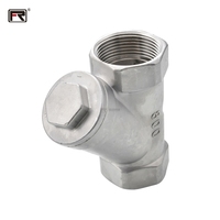 Filtre en Y Furui 1 pouce en acier inoxydable 304 316, filtre à filetage DN8-DN100 BSP NPT pour eau, maille 10-300, 10 bars