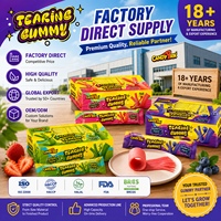 Dulces de Goma Masticables Suaves y Desgarrables de Suministro Directo de Fábrica, Gomitas Desgarrables, Dulce OEM de Marca Privada