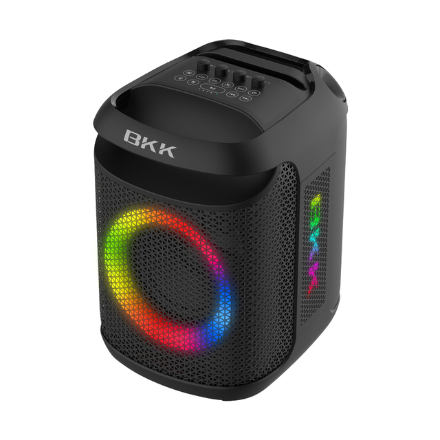 50W 6.5" Outdoor Party Speaker Waterproof Portable for Karaoke Speaker with RGB Light Built-in Mic & FM Radio (XC6200)