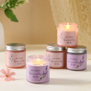 Vela Aromática de Cera de Soja Translúcida Morada Esmerilada, Venta Caliente, Lote Pequeño, Regalo Creativo Personalizado para el Hogar, Aromaterapia - Product Image 5