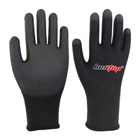 Gants de travail de sécurité Seeway Custom EN388 Niveau 5 résistants aux coupures, doublure HPPE noire, revêtement PU, 13G, sans couture