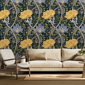 <span class=keywords><strong>Papel</strong></span> <span class=keywords><strong>Tapiz</strong></span> de Hojas de Plantas con Diseño Floral en Acuarela, Impermeable y Removible, <span class=keywords><strong>para</strong></span> Sala de Estar, Dormitorio, Imanes <span class=keywords><strong>para</strong></span> Refrigerador - Product Image 2
