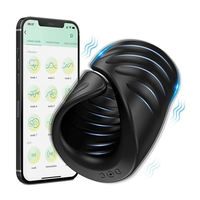 Penis-Trainings-Vibrator Kabellose APP-Fernbedienung Männlicher Masturbator Sexspielzeug Männlicher Verzögerungsring Eichel-Trainer