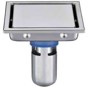 Desagüe <span class=keywords><strong>de</strong></span> suelo <span class=keywords><strong>de</strong></span> acero inoxidable dorado Invisible 304 <span class=keywords><strong>de</strong></span> doble uso para baño cocina ducha balcón-negro <span class=keywords><strong>110</strong></span> desodorante cuadrado - Product Image 6