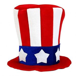 Sombrero de Copa de Uncle Sam, Bandera del Día de la Independencia Americana, Sombrero de Fiesta de Carnaval, Unisex para Adultos, para Exteriores - Product Image 6