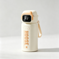 Nouvelle conception Bouteille d'eau isotherme en acier inoxydable, performance thermique 12-24 heures, poignée portable, boucle carrée, maintien au froid optimal