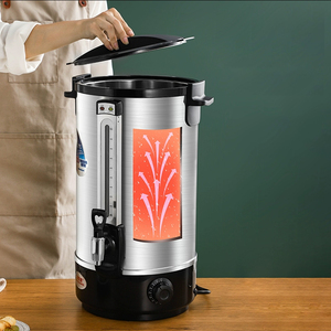 Bouilloire électrique commerciale en acier inoxydable à double couche noire de 25 L et 35 L, cafetière percolateur, urne - Product Image 4