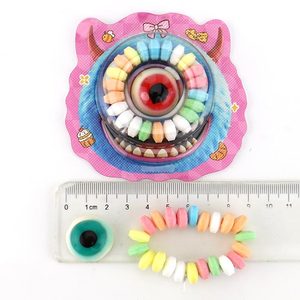Caramelos <span class=keywords><strong>de</strong></span> Goma Suaves con Forma <span class=keywords><strong>de</strong></span> Ojo <span class=keywords><strong>de</strong></span> Monstruo y Pulsera Colorida, Caramelos Prensados - Product Image 4