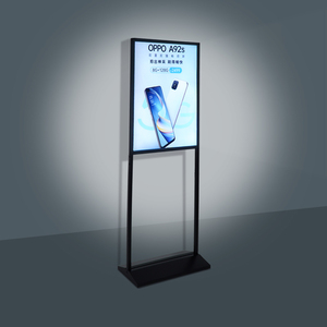 Présentoir de poster vertical à LED Boîte à lumière pour menus Panneaux publicitaires avec support - Product Image 1