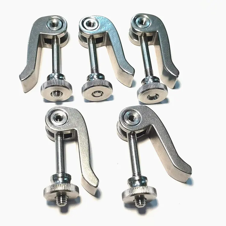 Factory Stainless Steel M5 M6 M8 45mm-100mm Bicycle Quick Release Lever With Nut  Washer Customized Acceptable