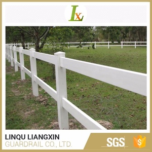 ПВХ виниловый пластиковый 2-рельсовый столб и ограждение для конной фермы - Product Image 5