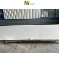 Dalle de surface solide en acrylique blanc pur de 12mm, matériau de construction étanche pour comptoir de cuisine et pierre artificielle de paillasse