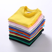 Benutzer definierte 100% Baumwolle Mode Kurzarm Kinder Jungen Blank T-Shirt Baumwolle Shirts 13 Farben Für Mädchen