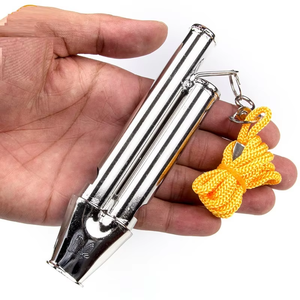 <span class=keywords><strong>Sifflet</strong></span> en métal en acier inoxydable à trois tons et deux tons de l'<span class=keywords><strong>arbitre</strong></span> de jeu de basket-ball - Product Image 2