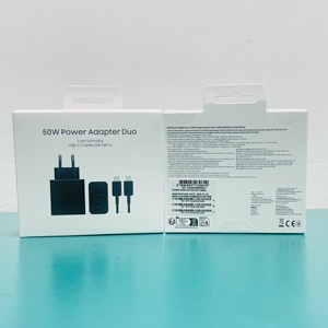 อะแดปเตอร์ชาร์จใหม่ 50W รุ่น T5020 หัวชาร์จแบบ US EU UK ช่องเสียบคู่ พอร์ต USB-C สำหรับ <span class=keywords><strong>Samsung</strong></span> S25ULTRA S24 - Product Image 2