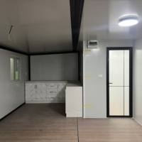 Maison conteneur extensible de 40 pieds à toit incliné avec salle de bain, maison de camping de luxe, maison conteneur habitable, maisons préfabriquées Mexique