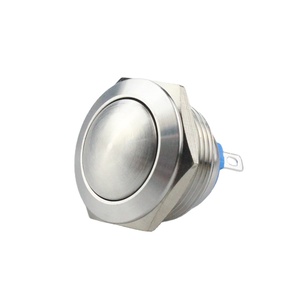 Interrupteur à bouton-poussoir miniature DP momentané à 2 broches, tête ronde <span class=keywords><strong>de</strong></span> 19 mm, 1NO - Product Image 1