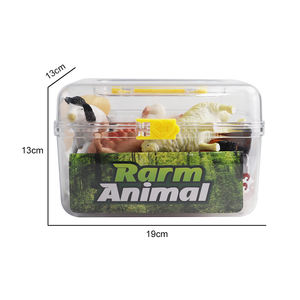 Figuras de animales de granja de plástico educativas al por mayor, figuras de animales de granja realistas, juego de juguetes con caja de almacenamiento para niños - Product Image 4