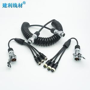 Matel 5-Pin Trailer Cable Set para 3-Channel Camera Display cablagem para reboques RVs Trunks - Product Image 6