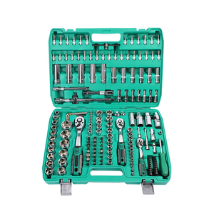 172 pcs cờ lê sửa chữa xe hộp công cụ phần cứng dụng cụ cầm tay Ổ đĩa Ratchet cờ lê Bộ ổ cắm - Product Image 1