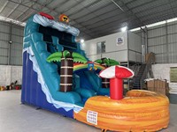 Jeux gonflables extérieurs toboggan gonflable de vacances en bord de mer toboggan gonflable pour s'amuser