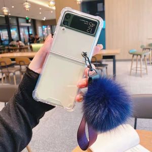 Nouvelle coque de protection transparente antichoc fine avec dragonne à pompon pour Samsung <span class=keywords><strong>Z</strong></span> <span class=keywords><strong>Flip</strong></span> 7 6 5 <span class=keywords><strong>4</strong></span> 3 - Product Image 4