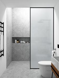 Mampara <span class=keywords><strong>de</strong></span> Ducha <span class=keywords><strong>de</strong></span> Vidrio Pequeña con Marco, Directo <span class=keywords><strong>de</strong></span> Fábrica en Foshan, <span class=keywords><strong>para</strong></span> Duchas y Baños Pequeños - Product Image 2