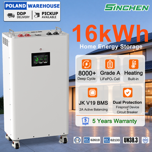 แบตเตอรี่โซลาร์เซลล์สำหรับบ้าน Eu Stock 8000Cycle 16kWh 51.2V 314Ah 16kW LiFePO4 พร้อมระบบจัดการแบตเตอรี่ JK V19 BMS และแผ่นทำความร้อนสำหรับเก็บพลังงาน - Product Image 1
