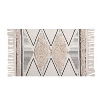 Rembourrage de tapis carré de Style nordique marocain simple et moderne en polyester lavable distinctif pour la maison salon canapé Tatami sol