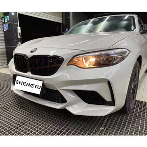 Kit carrosserie comprenant un pare-chocs avant avec lèvre arrière d'échappement pour <span class=keywords><strong>BMW</strong></span> série 2 F22 F23 14-18 modifié au style M2C Fitment - Product Image 4